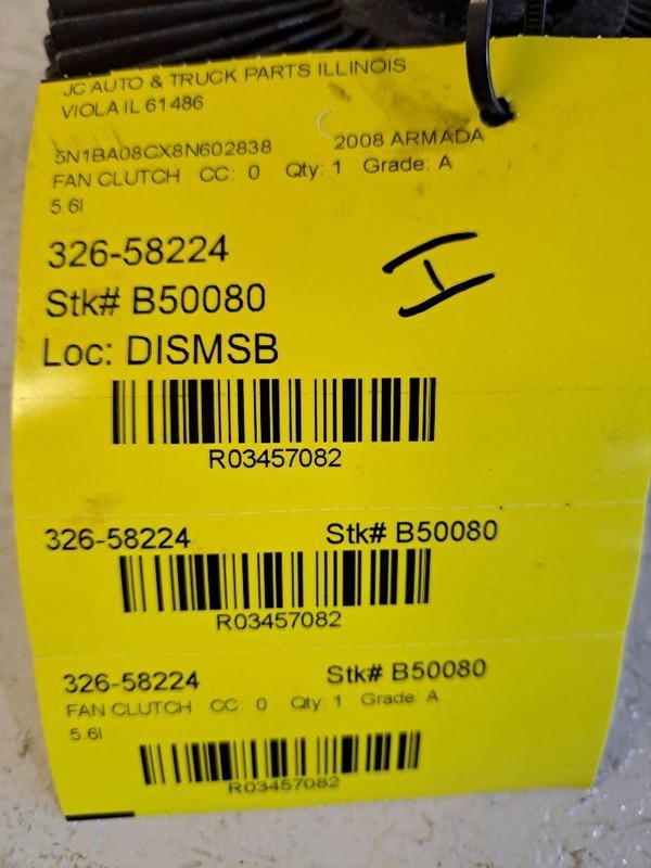 Fan Clutch Fits 04-15 ARMADA 3457082