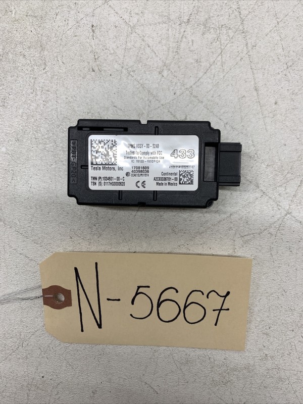 2012-21 TESLA MODEL S X TPMS TIRE PRESSURE CONTROL MODULE OEM 5667 B143