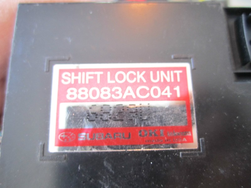 SHIFT LOCK UNIT ECM COMPUTER 88083AC041 RELAY MODULE WIRE PLUG CAR for LEGACY