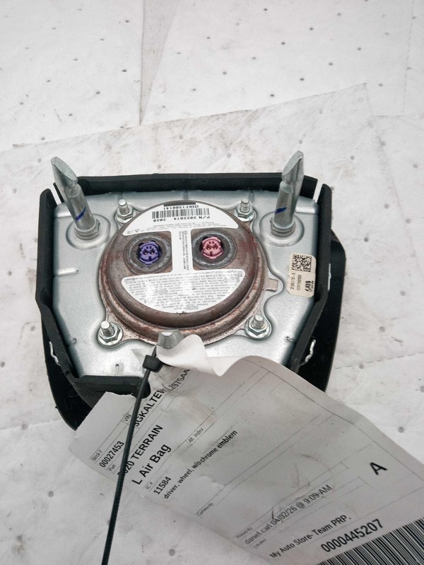 2020 GMC Terrain Steering Wheel Air Bag - Used, White, 70K Miles, OEM 701338