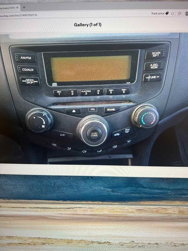 Audio & Visual Equip.(radio) HONDA ACCORD 03 04 05 06 07