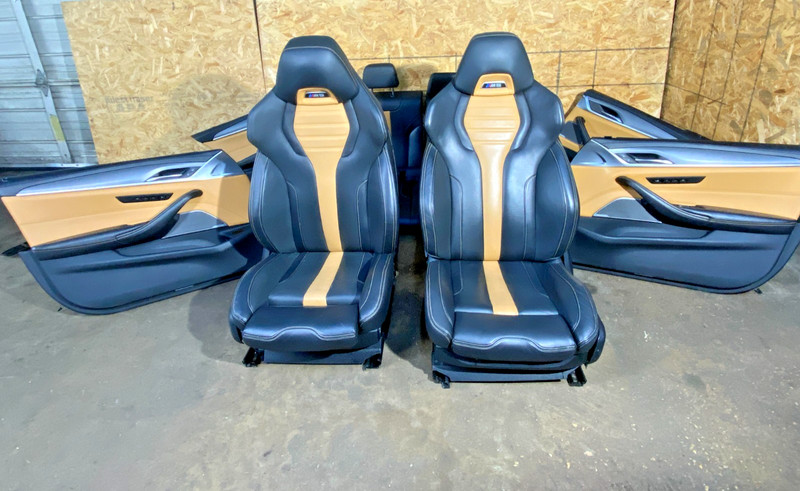 18-23 BMW F90 M5 Front & Rear Seats Door Leather Interior Midrand Black Set OEM✅