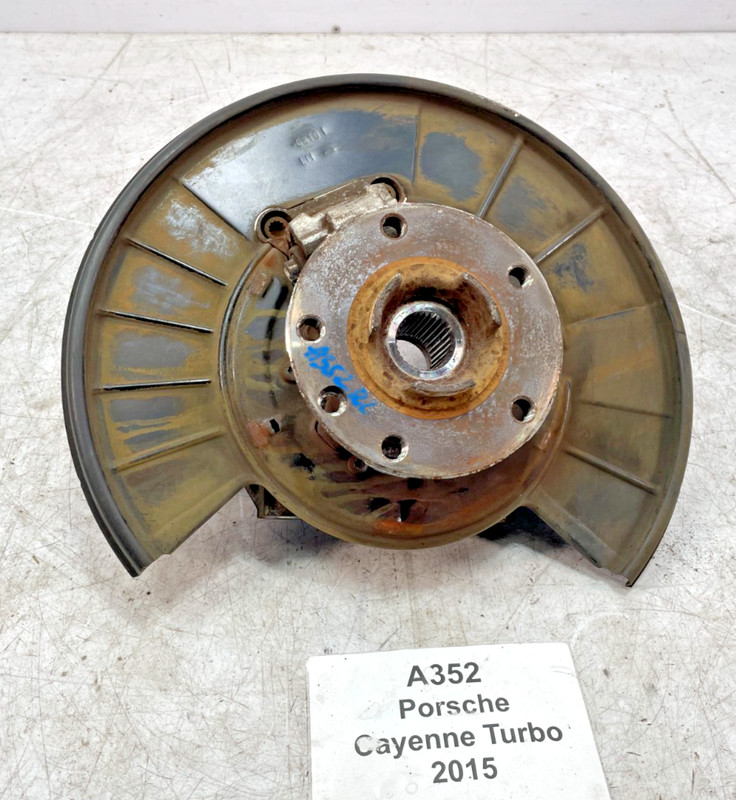 ✅ 13-18 OEM Porsche Cayenne Turbo 958 Rear Left Driver Wheel Hub Spindle Knuckle