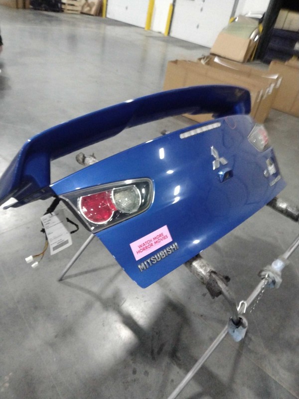2015 Mitsubishi Lancer OEM Blue Deck Lid Trunk Lid - One Ding, 136K Miles