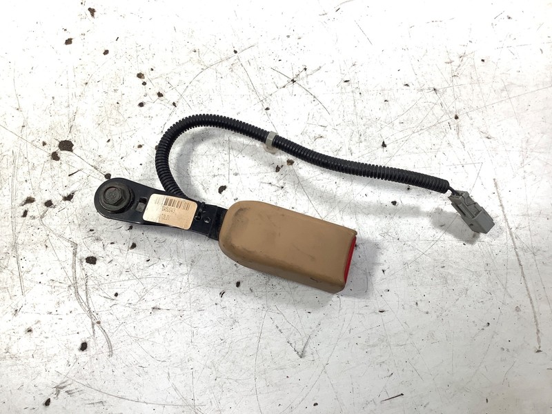 04-08 Acura TL Right Front Seat Belt Buckle Beige OEM