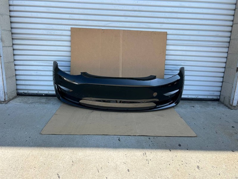 ✅2017 - 2023 Tesla Model 3 Front Bumper Cover Black OEM