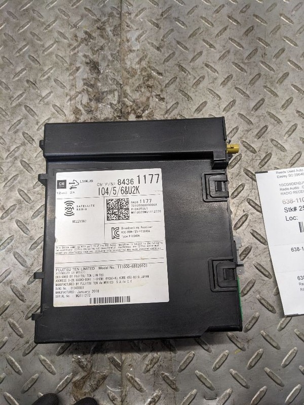 Audio Equipment Radio Receiver ID 84361177 Fits 18-21 CAMARO 1165443