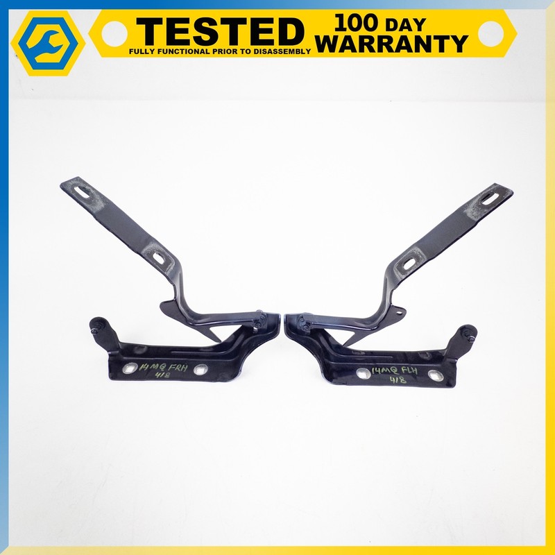 14-19 MASERATI QUATTROPORTE GHIBLI FRONT LEFT RIGHT HOOD HINGE SET BLACK OEM