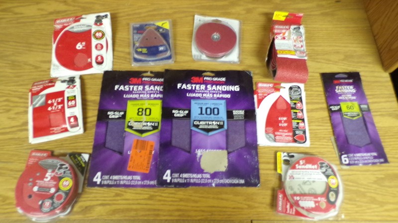 Huge Sandpaper Lot Diablo Bosch 3M Belts Grinder Disks Sheets *FREE SHIPPING*