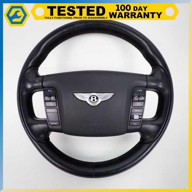 03-10 BENTLEY CONTINENTAL GT MULTI FUNCTION STEERING WHEEL OEM