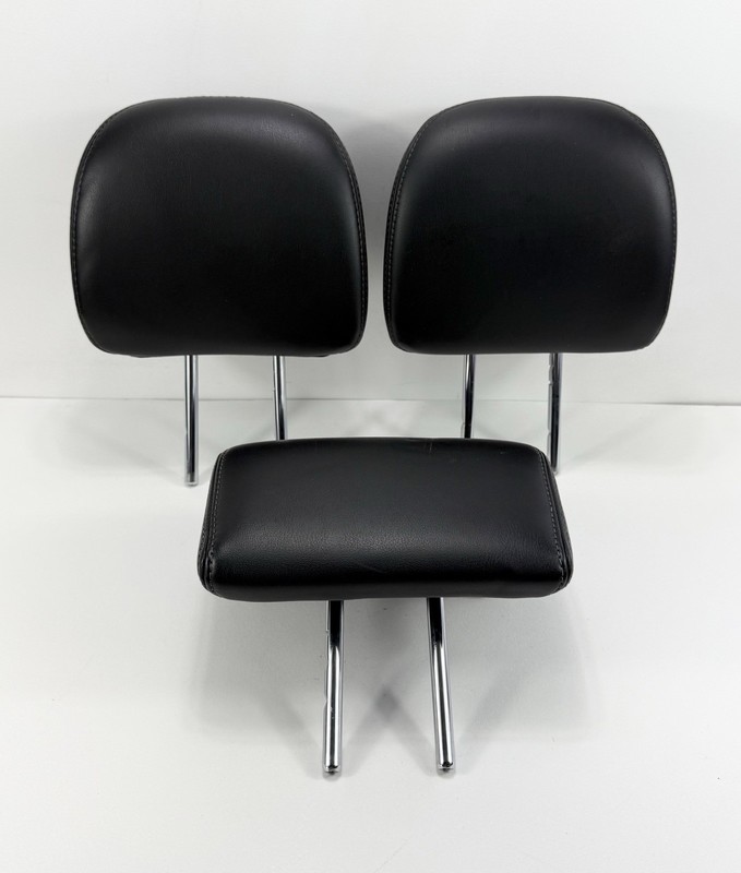 2013-2020 Nissan Pathfinder 3rd Row Rear Seat Black Leather Headrest Set of 3 OE