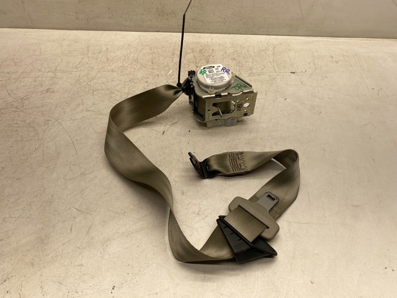 2013-2016 FORD ESCAPE RIGHT SIDE REAR SEATBELT RETRACTOR ASSEMBLY TAN OEM