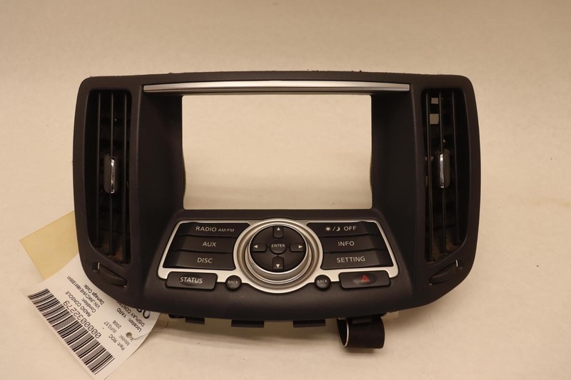 2008-2009 INFINITI G37 DASHBOARD INFORMATION DISPLAY CONTROL TRIM BEZEL OEM