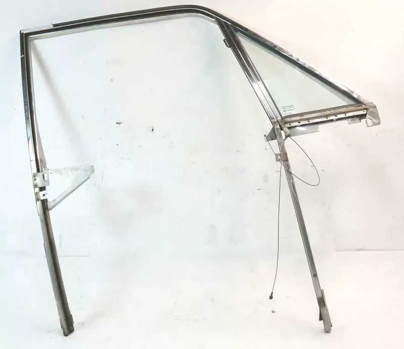 1991 Bentley Turbo R Front Right Passenger Side Door Window Glass Frame OEM