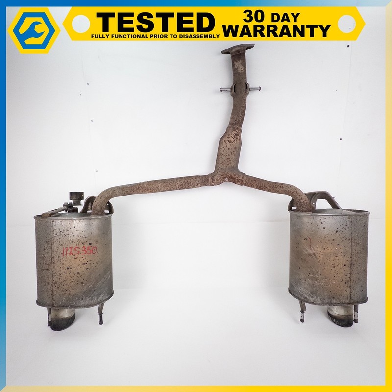 06-13 LEXUS IS250 IS350 REAR EXHAUST MUFFLER ASSEMBLY TAIL PIPE OEM