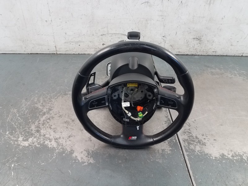 2012 Audi S4 Quattro B8 Leather Steering Wheel / Column #1947 V6