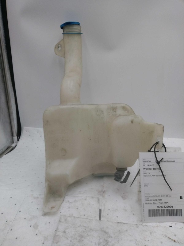2012 Honda Pilot Washer Fluid Reservoir OEM 76806SZAA12 76841SZAA21 Silver
