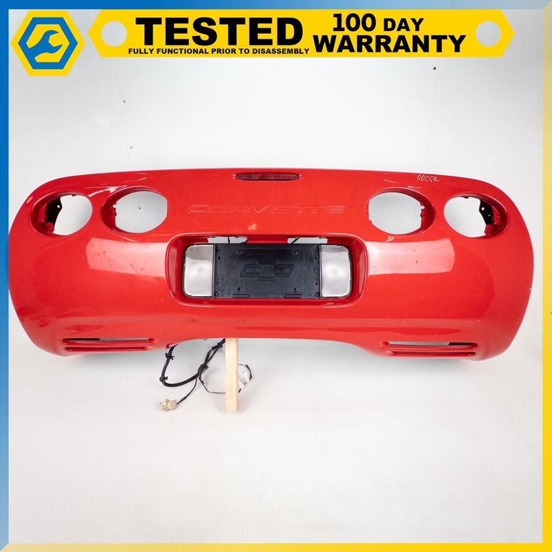 97-04 CHEVROLET CORVETTE C5 REAR EXTERIOR BODY BUMPER COVER PANEL RED OEM