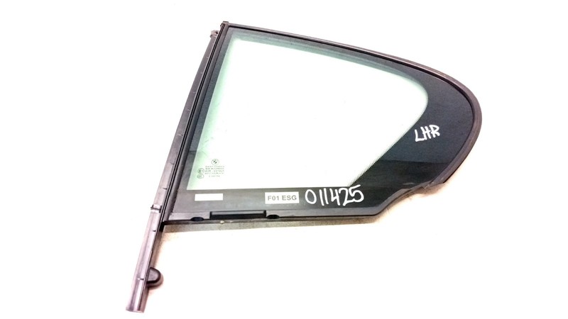 09-15 BMW F01 740i 750i SUNSHADE VENT QUARTER WINDOW GLASS LEFT REAR OEM 011425