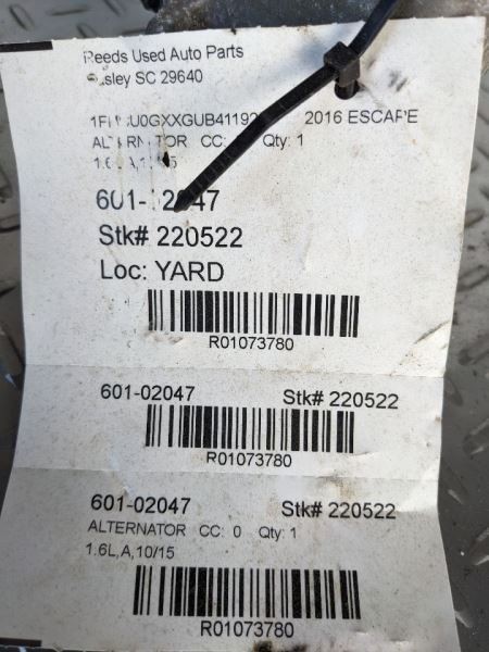 Alternator 150 Amp Without 110v Outlet Fits 13-19 ESCAPE 1073780