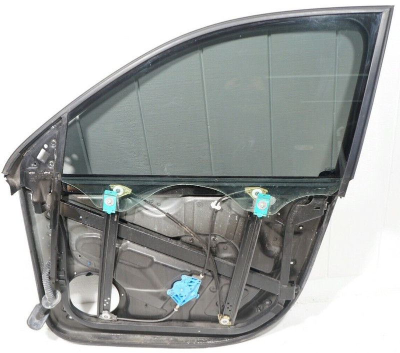 04-07 VOLKSWAGEN TOUAREG FRONT LEFT DRIVER WINDOW REGULATOR GLASS COMPLETE OEM