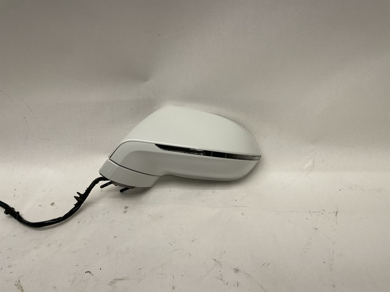 2012-2018 AUDI A7 LEFT DOOR MIRROR POWER FOLD W/ BLIND SPOT W/O LANE ASSIST BLK