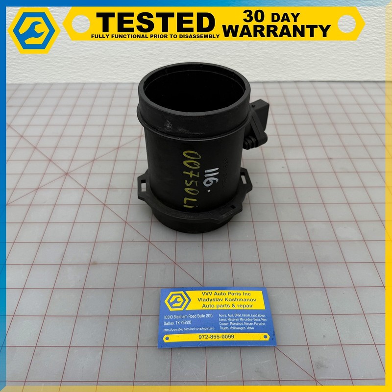 94-01 BMW 740 750 FRONT MASS AIR FLOW SENSOR ASSEMBLY OEM