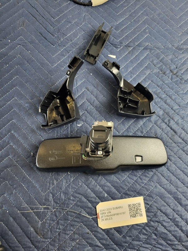 Used Oem Subaru Interior Rear View Mirror & Camera & Cover for 2022-2023 WRX