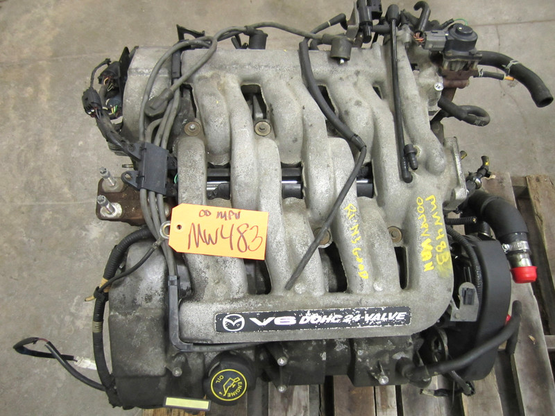 ENGINE 2.5L MOTOR for 00 01 MAZDA MPV 2500 V6 VIN G / Y LOW EMMIS CYLINDER HEAD