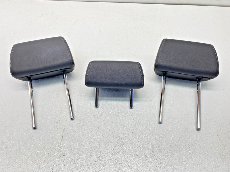 11-17 BMW F25 X3 Rear Seat Leather Headrest Cushion Cover Black Set Of 3 OEM✅