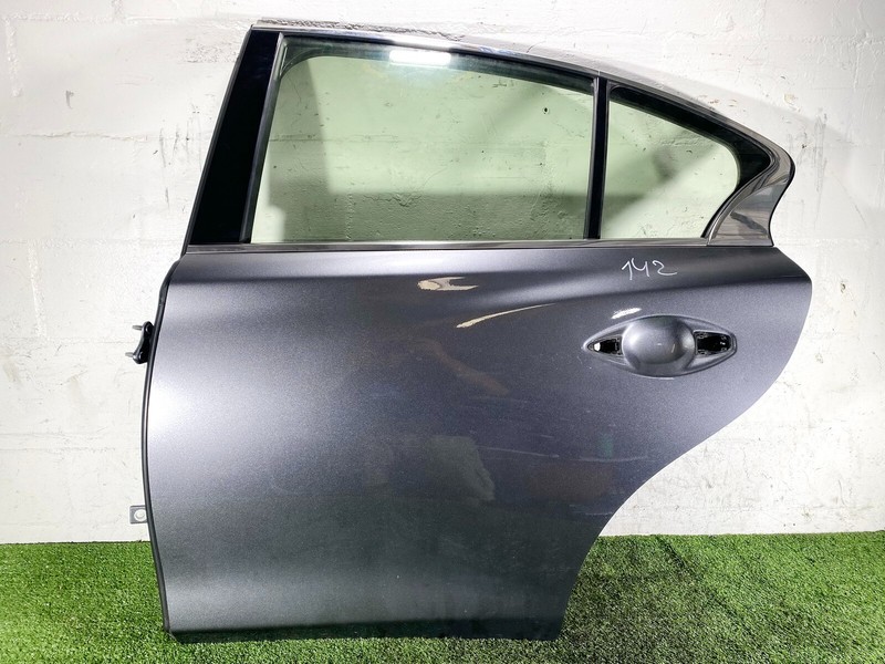 14-23 INFINITI Q50 REAR LEFT LH DRIVER SIDE DOOR SHELL SKIN COVER GRAY OEM