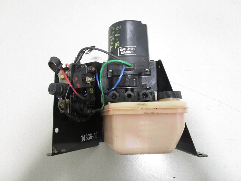 14336A9 Mercruiser Alpha One Gen II Trim Tilt Hydraulic Pump & Bracket14336A6