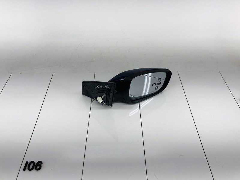11-13 HYUNDAI ELANTRA FRONT RIGHT SIDE EXTERIOR VIEW MIRROR ATLANTIC BLUE OEM