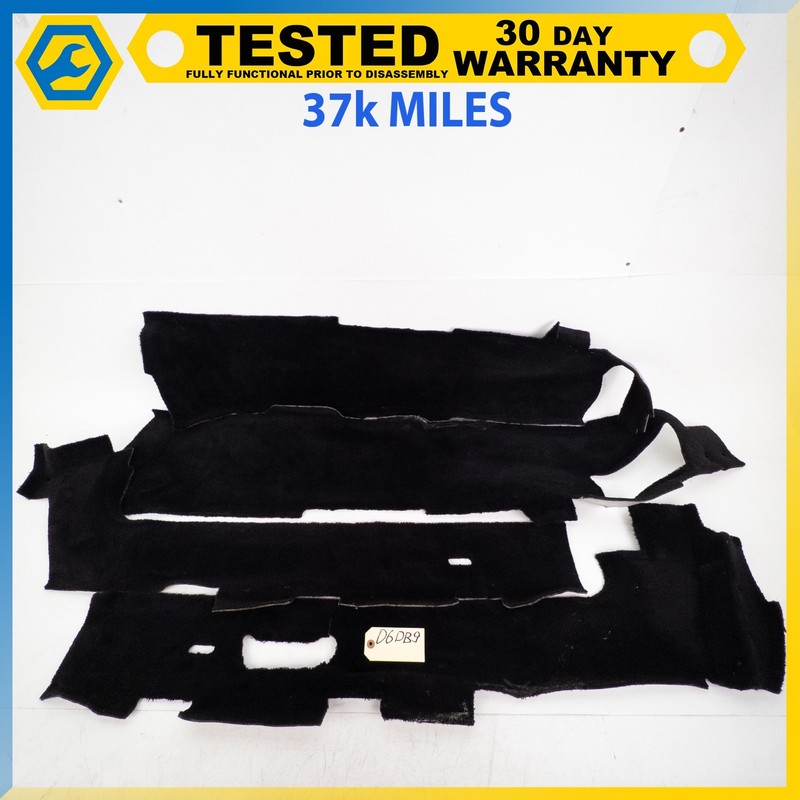 05-16 ASTON MARTIN DB9 INTERIOR FLOOR CARPET PANEL BLACK SET OEM