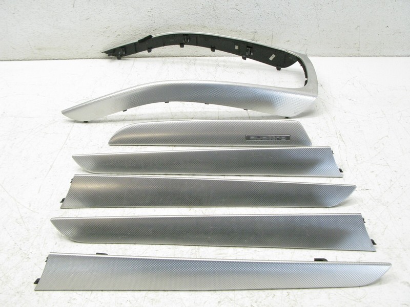 09-16 AUDI B8 A4 S4 DASHBOARD DOOR PANEL INTERIOR ALUMINUM TRIM SET OEM 122221B