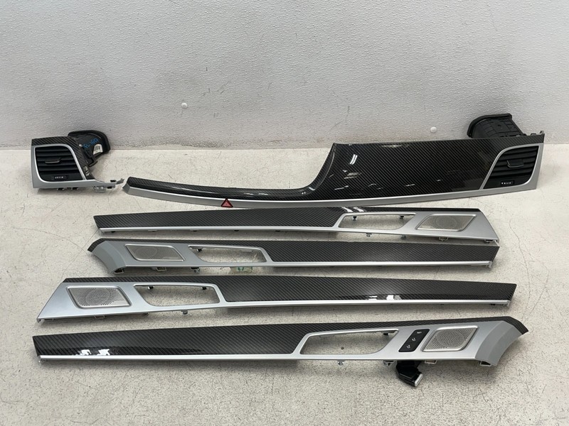 2018 2019 2020 Genesis G80 Dashboard Door Carbon Fiber Trim Panel Set 1617 OEM
