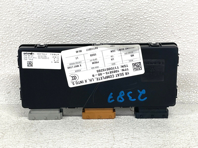 ⭐2016-2020 TESLA MODEL S FRONT RIGHT SEAT COMPUTER CONTROL MODULE OEM LOT2387