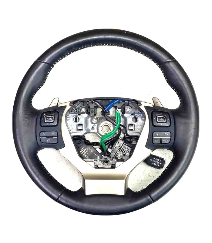 Lexus NX300 steering wheel 18 to 21 w/heated black leather assy OEM 864A148011