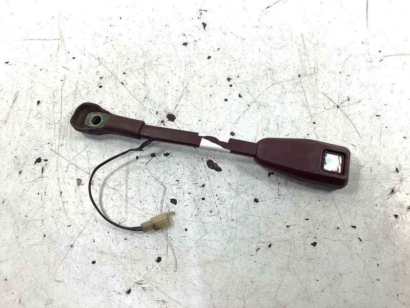 82-83 Honda Accord 4DR Left Seat Belt Buckle Burgundy OEM
