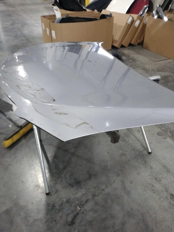 2016 Acura RDX OEM Blue Hood Panel, Good Condition, Glue Stains, 4DR SUV