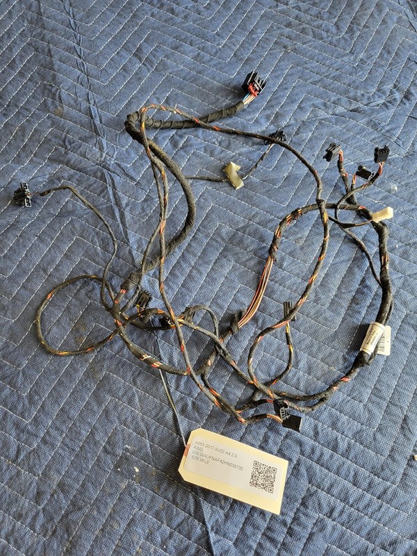 Used Oem Audi A/C Heater Wiring Harness for 2017 A4 2.0L AWD