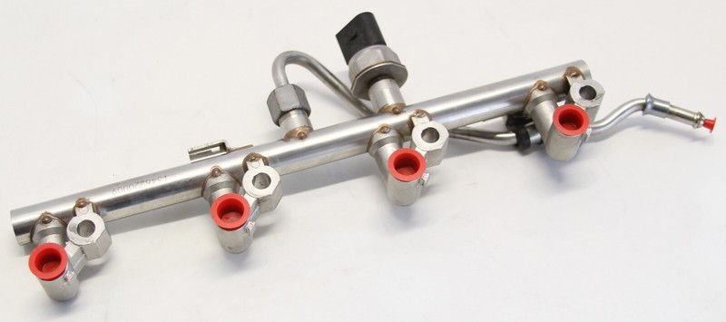 ✅ 2012-15 Mercedes-Benz SLK250 OEM FUEL INJECTOR RAIL + PRESSURE SENSOR Line 45k