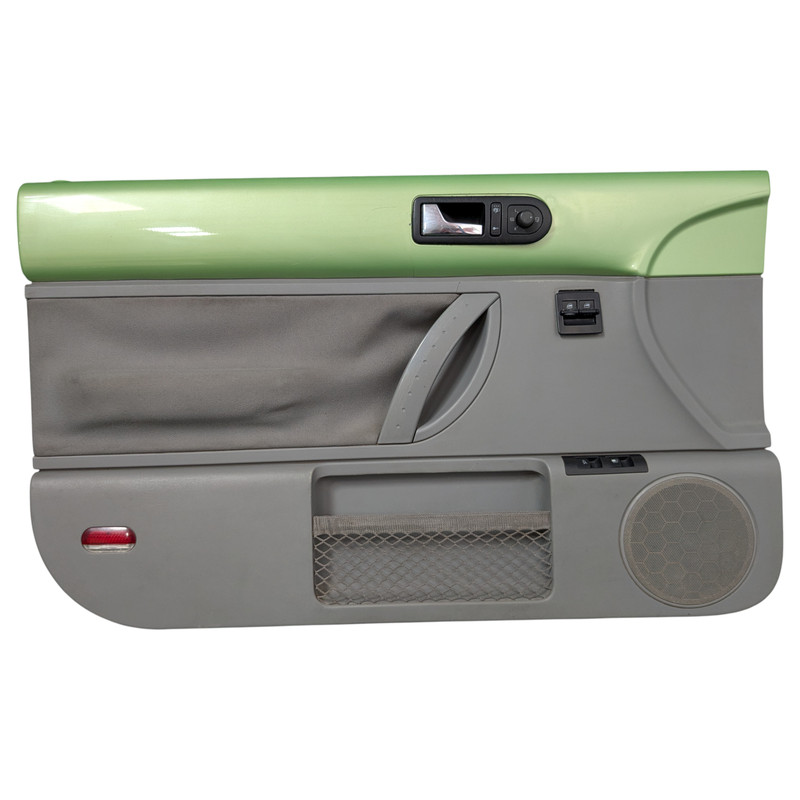 1998-2010 Volkswagen VW Beetle Hard Top Driver Left Green Gray Door Panel OEM