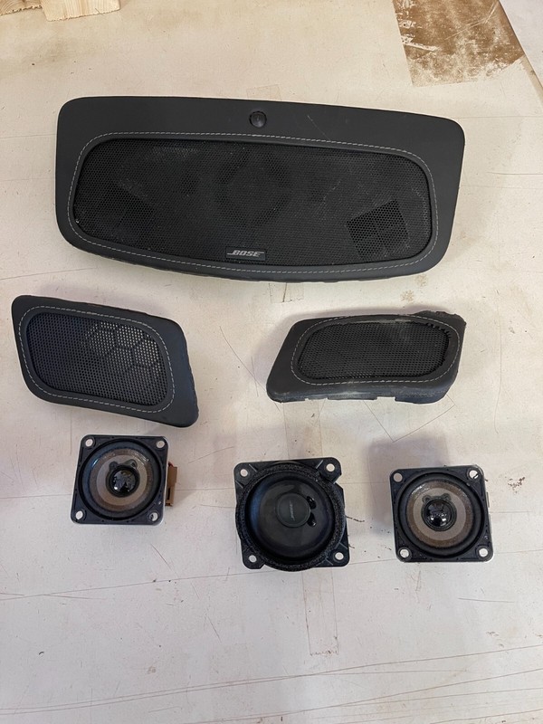 2014-2017 INFINITI QX80 DASH DASHBOARD BOSE SPEAKERS AND COVERS OEM