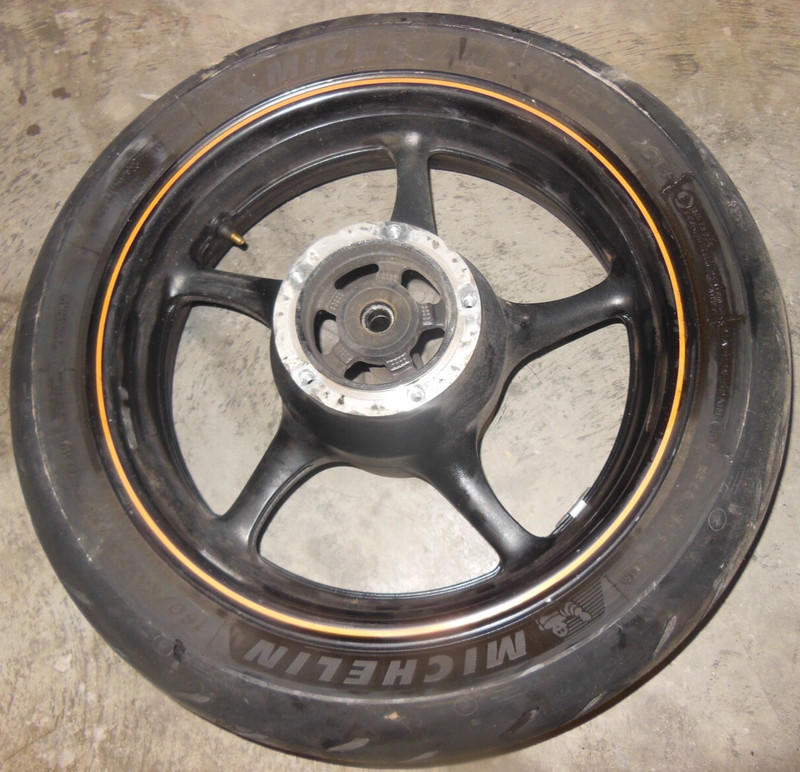 2011 Yamaha FZ6 FZ 6 FZ6-R 6 FZ600R FZ6R Rear Back Tire Wheel Rim 160/60-17 #76