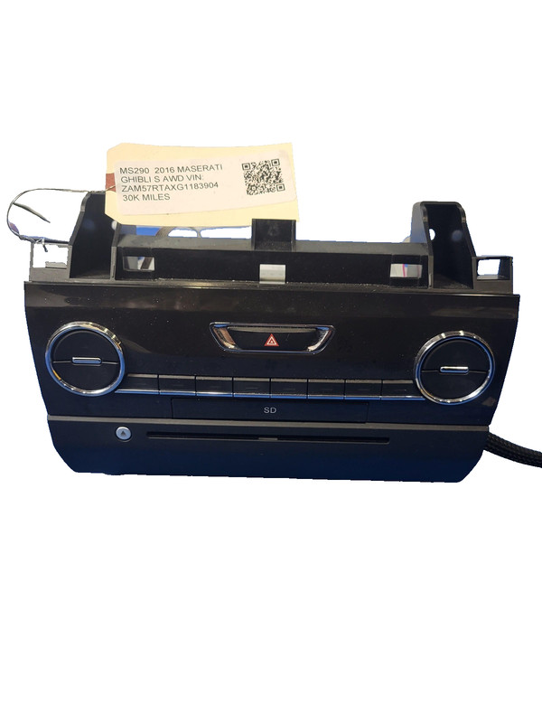Used Oem Maserati Audio Equip Radio Receiver Climate Control 2016 Ghibli 3.0L
