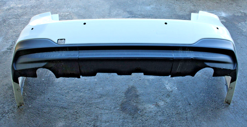 2020-2022 SUBARU LEGACY WHITE REAR BUMPERW/SENSORS HOLES (CAPA CERTIFIED)