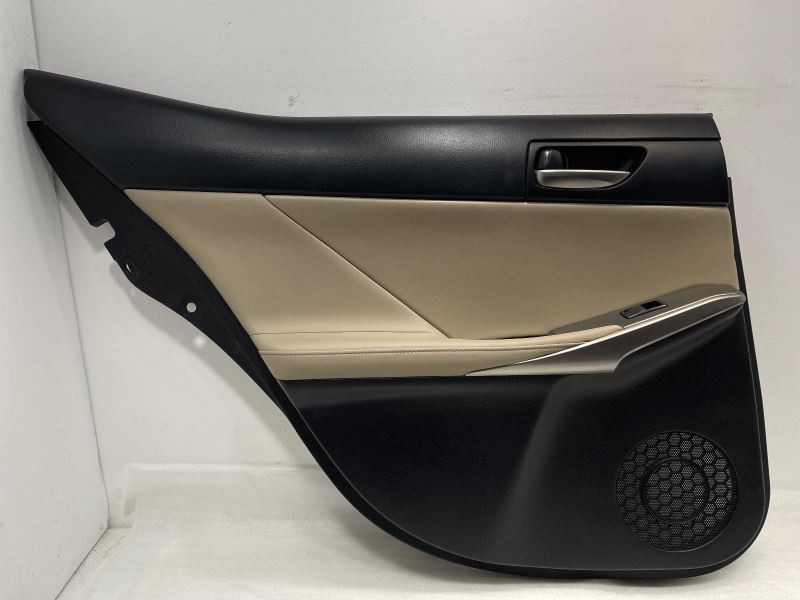 2013-2016 HYUNDAI ELANTRA LEFT DRIVER REAR DOOR TRIM PANEL BLACK/TAN TC:RA 30985