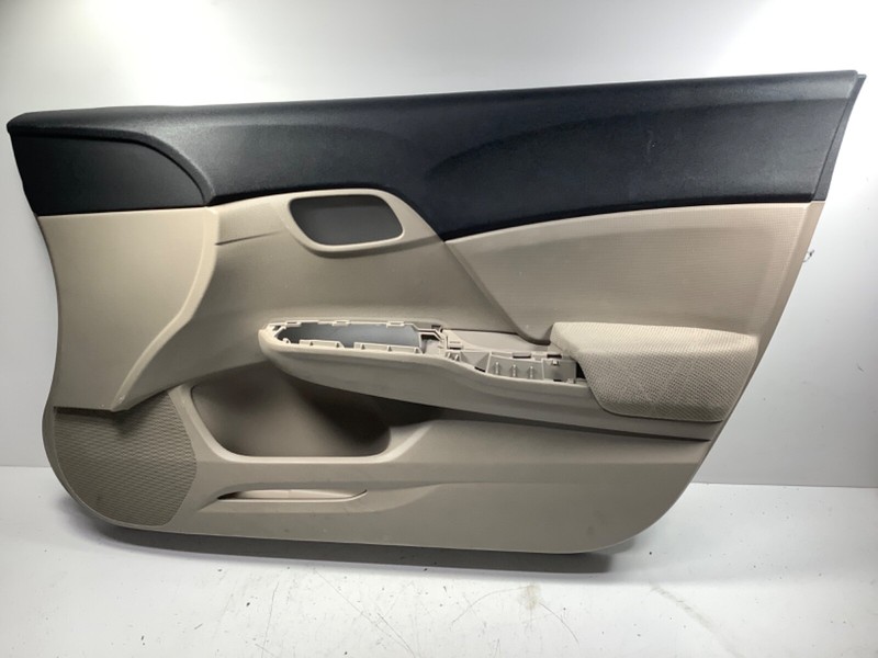 12 Honda Civic 4D Right Front Door Panel Beige 83500-TR0-A01 OEM