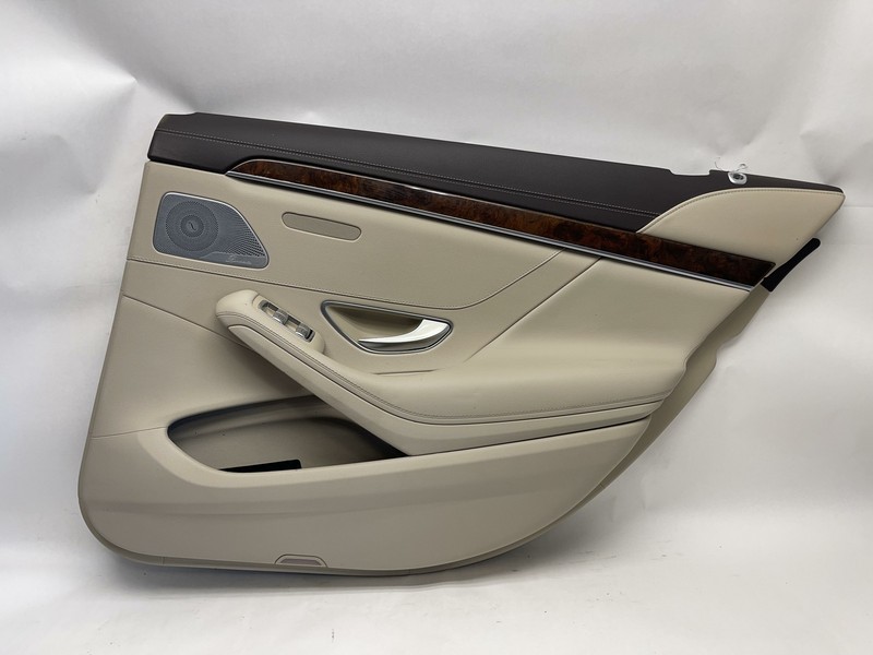 2014-2020 MERCEDES S-CLASS S550 W222 REAR RIGHT SIDE DOOR PANEL TRIM BEIGE OEM